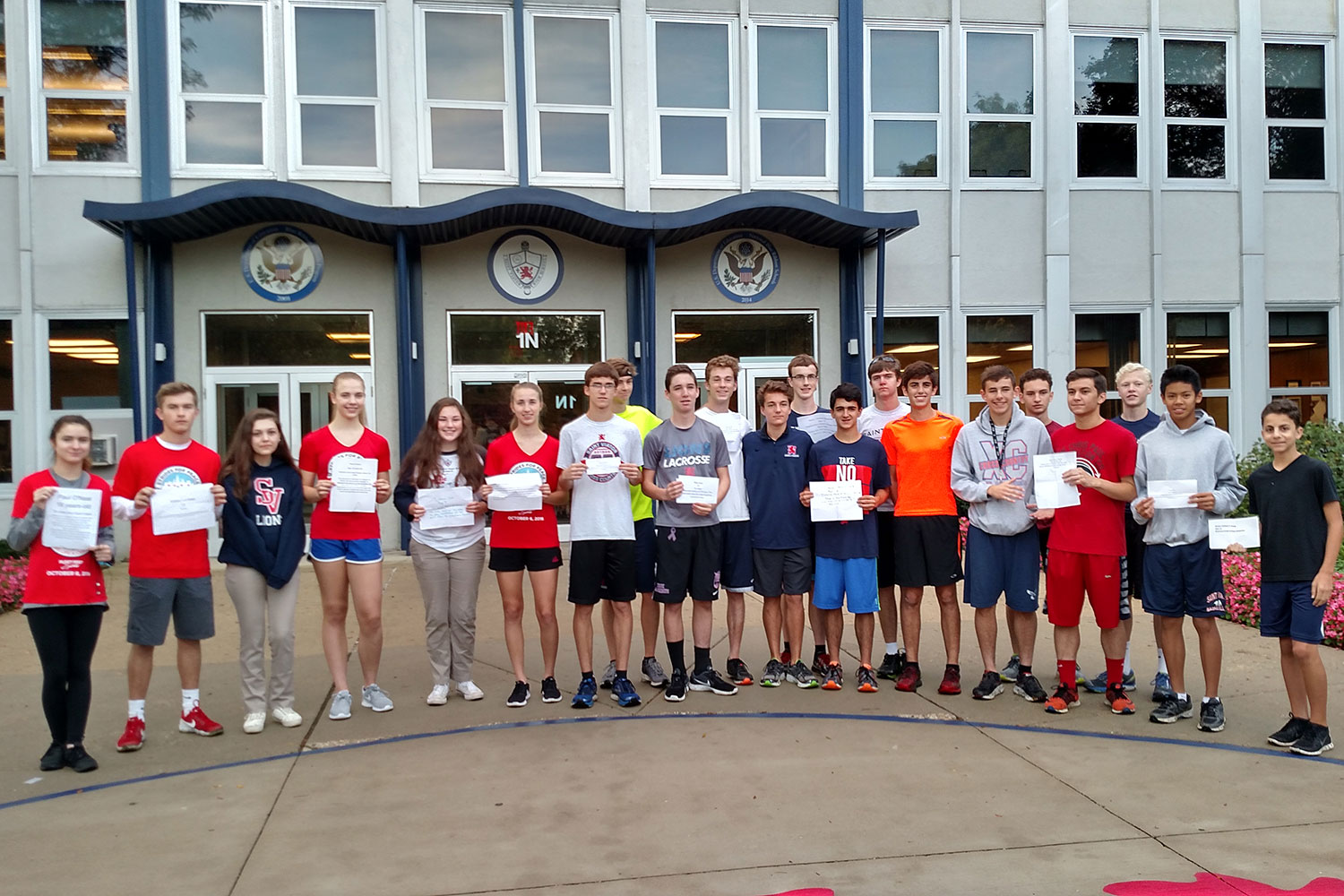 Saint Viator Justice League Virtual Strides for Peace Runners